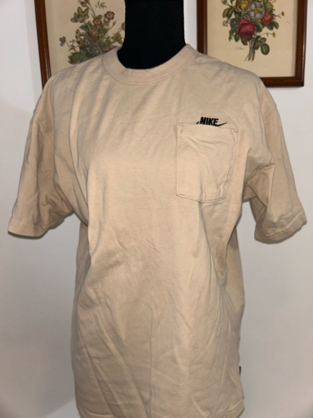 Nike Men’s Short-Sleeve Pocket Tee in Beige